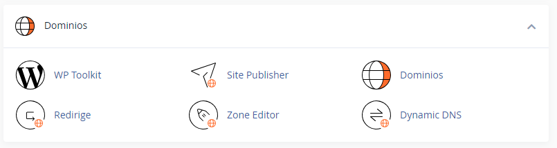 gestión de dominios en cpanel